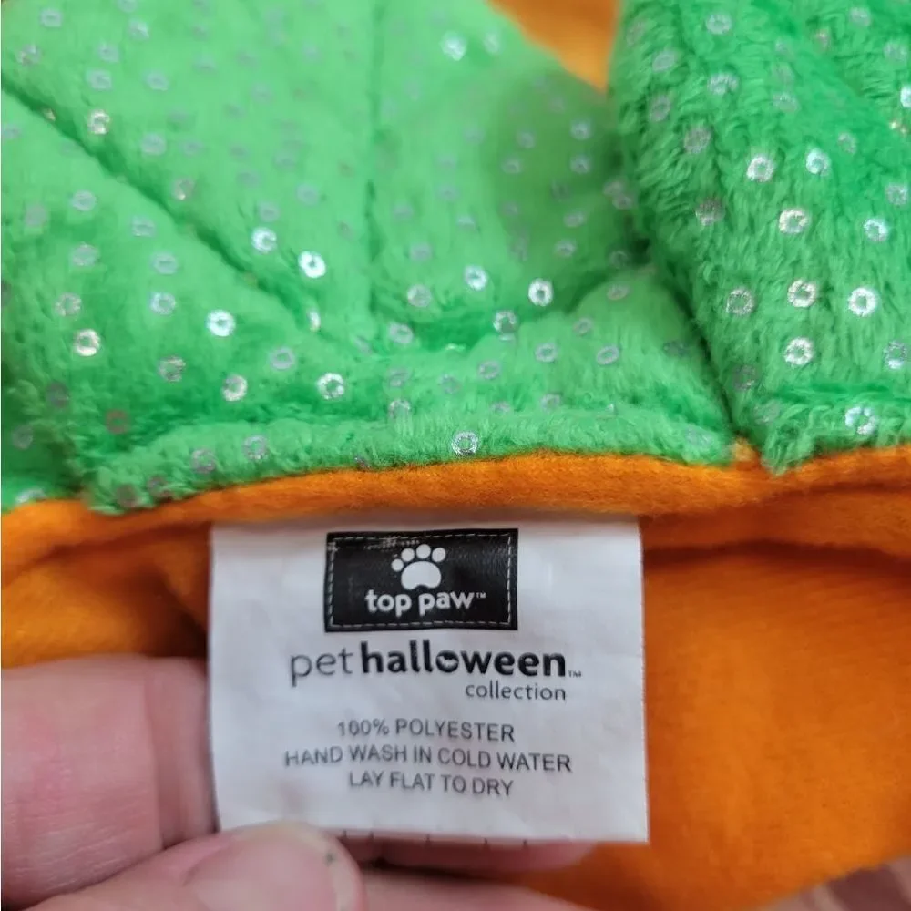 Top Paw Pet Halloween pumpkin jack-o-lantern costume L